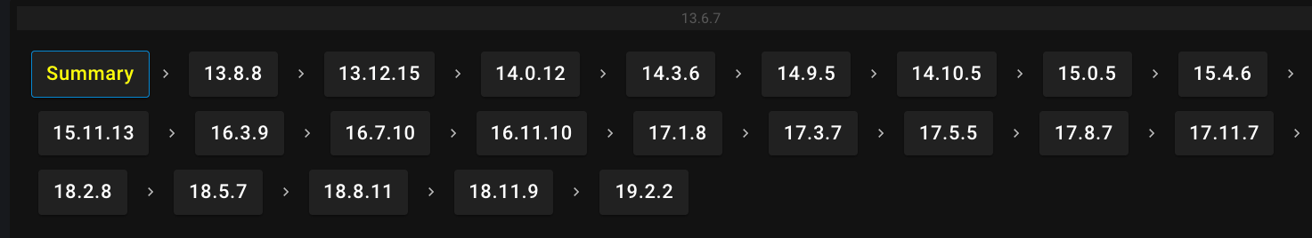 gitlab 13.6.7 升级路径
